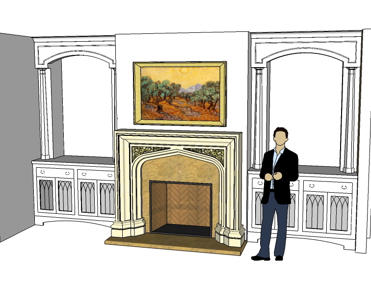 New Fireplace Construction Sketch