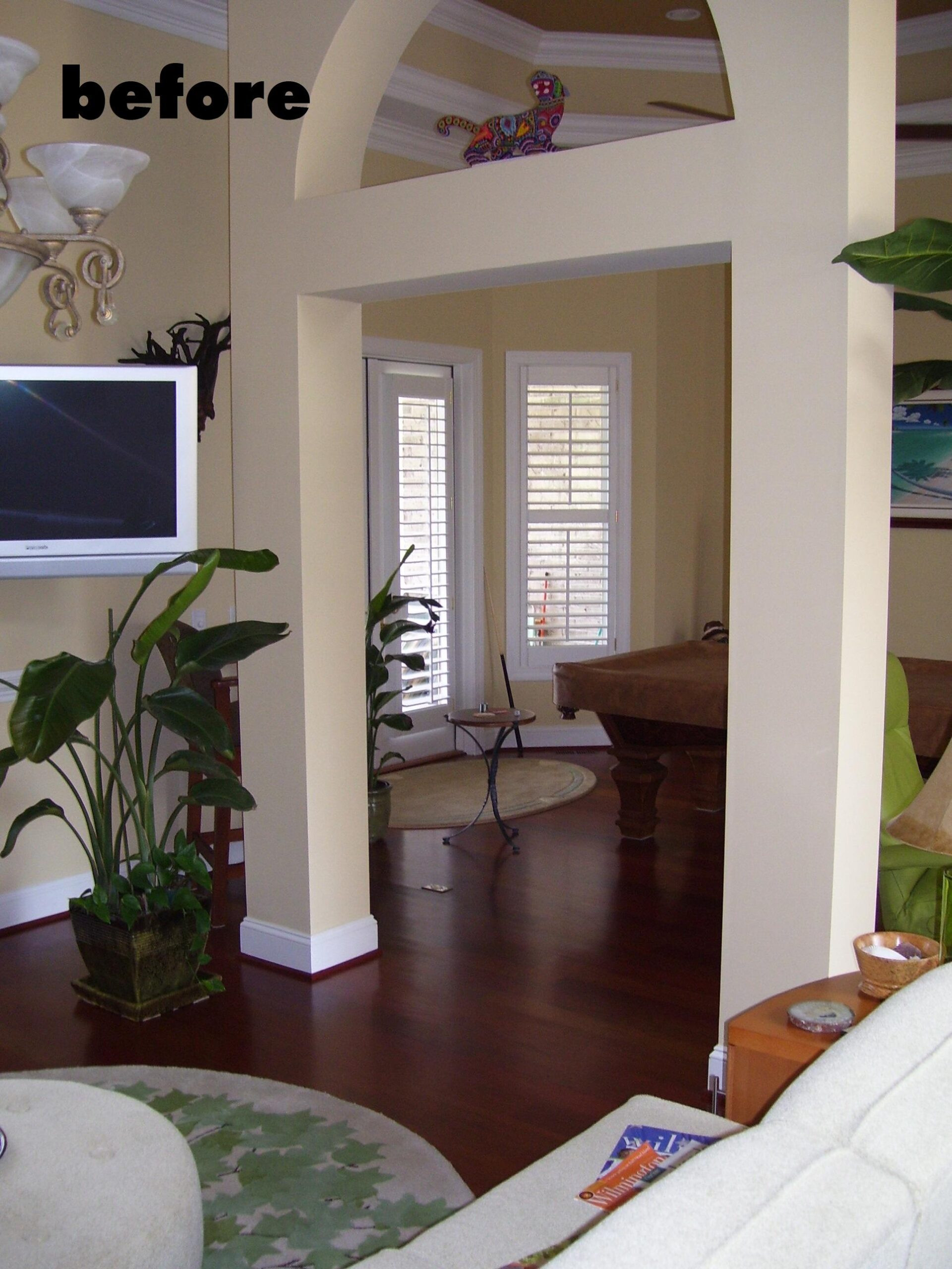 Before Fireplace addition