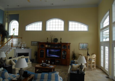 new fireplace construction before