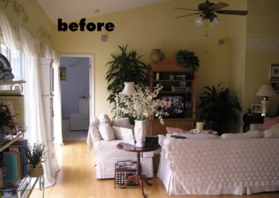 new fireplace construction before