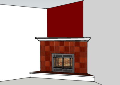 new fireplace digital sketch